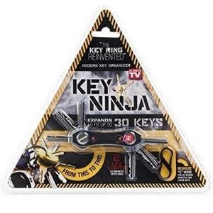 Wishbone Key Ninja Organize Up to 30 Keys, Dual LED Light